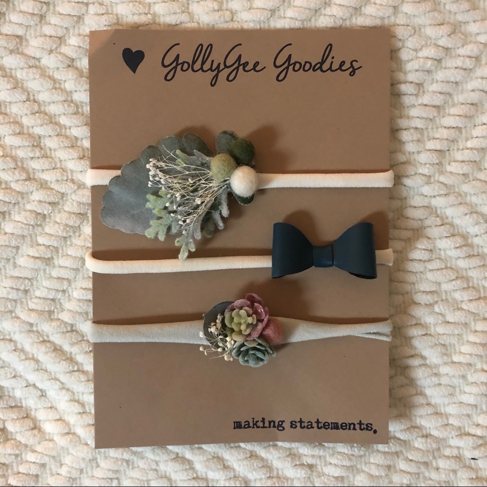 Infant Succulent Headbands
